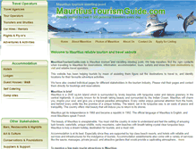 Tablet Screenshot of mauritiustourismguide.com